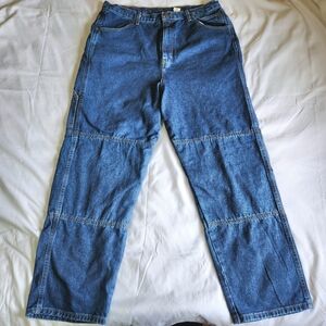 Draggin’ Jeans Mens 38x30 Kevlar Lined Motorcycle Blue Denim Biker Gear USA Made